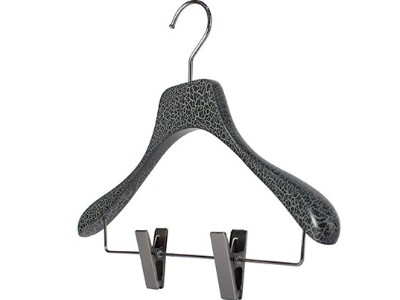 帶夾組合實木衣架17C021