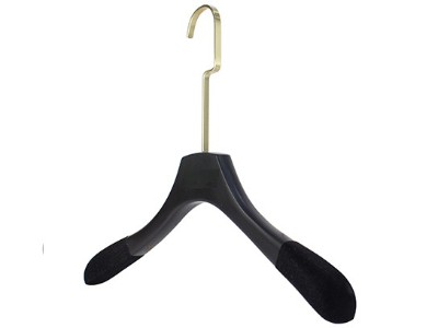 黑色實(shí)木防滑無痕衣架17C022