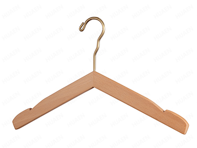 簡約T恤襯衣實木衣架17C026