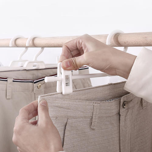 夾子褲架怎么掛好看