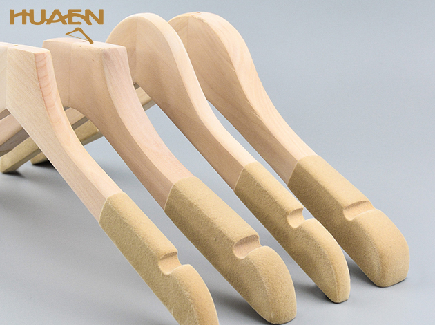 防滑木衣架-植絨