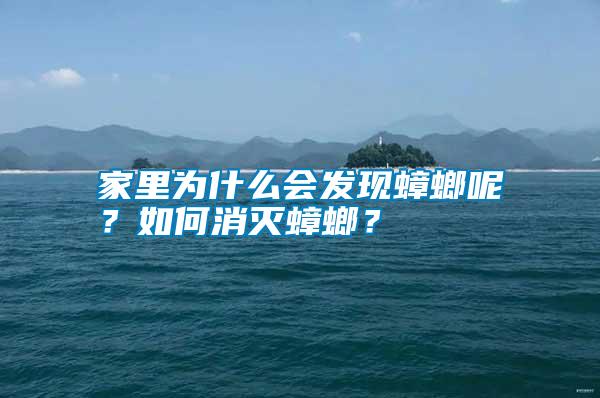 家里為什么會(huì)發(fā)現(xiàn)蟑螂呢？如何消滅蟑螂？