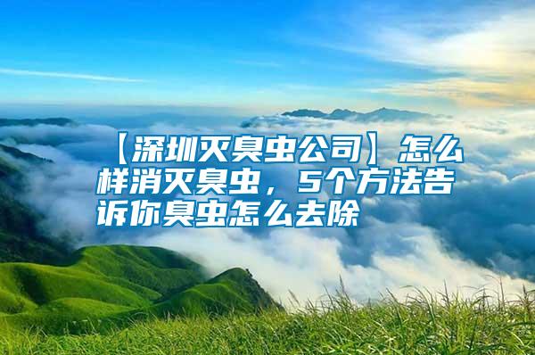 【深圳滅臭蟲公司】怎么樣消滅臭蟲，5個(gè)方法告訴你臭蟲怎么去除