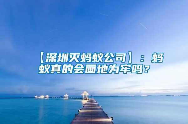 【深圳滅螞蟻公司】：螞蟻真的會畫地為牢嗎？