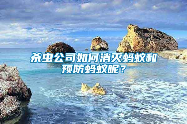 殺蟲公司如何消滅螞蟻和預(yù)防螞蟻呢？